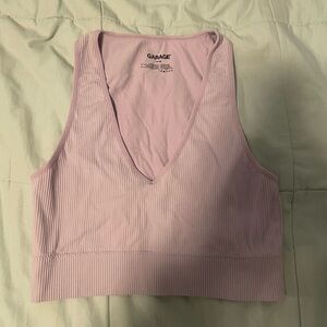 Lavender Garage Crop Top